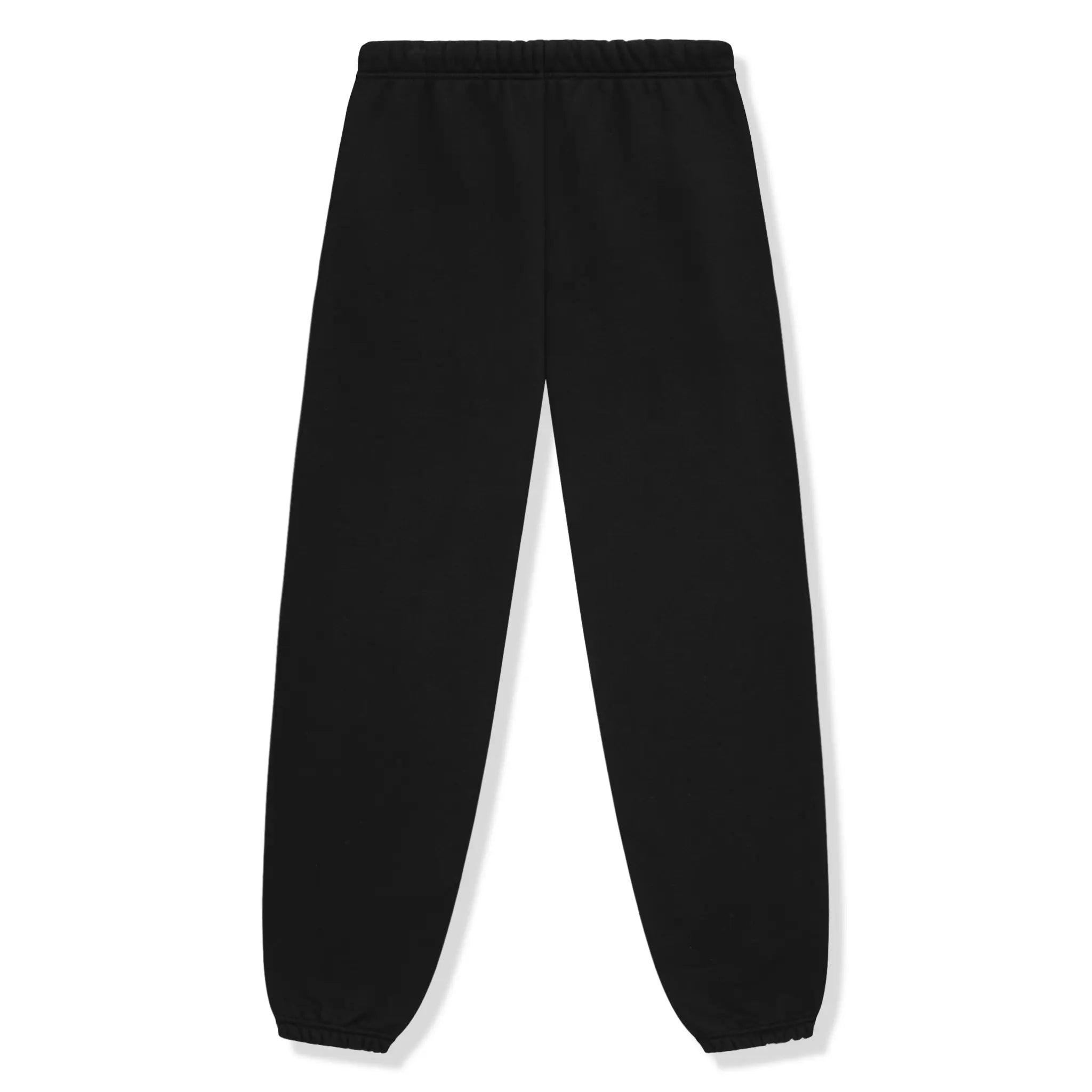 Back View of Fleece Black Sweatpants (FW24)